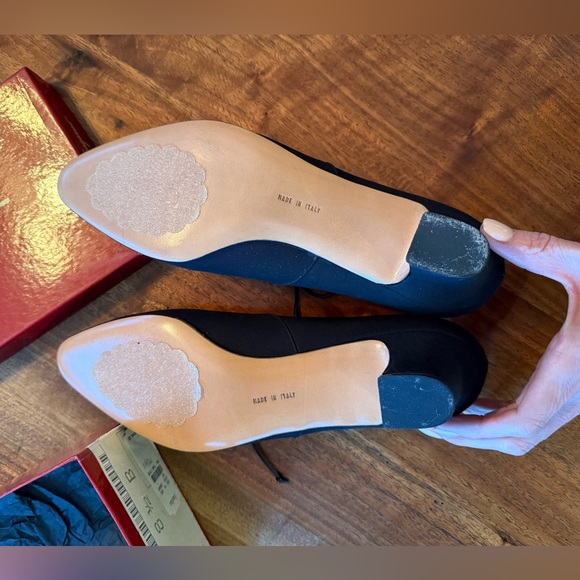 Salvatore Ferragamo Black Lacing Heeled Shoes - Picture 6 of 10